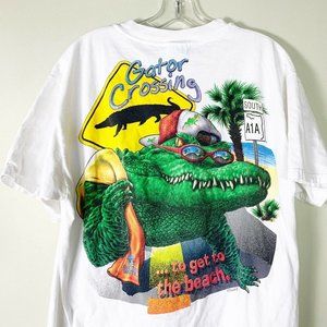 Vintage Florida A1A Gator T-shirt 1990’s Beach